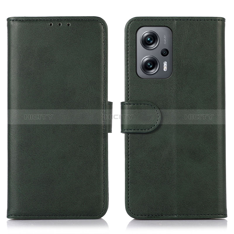 Coque Portefeuille Livre Cuir Etui Clapet D03Y pour Xiaomi Poco X4 GT 5G Vert Plus