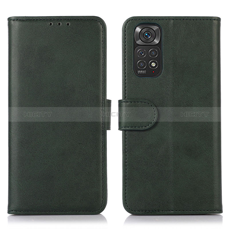 Coque Portefeuille Livre Cuir Etui Clapet D03Y pour Xiaomi Redmi Note 11S 4G Vert Plus