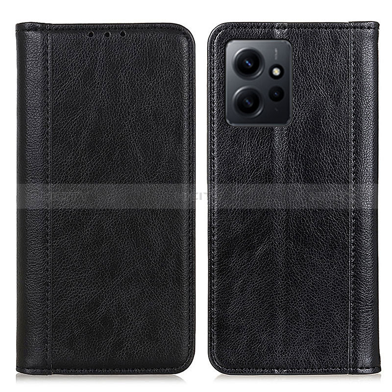 Coque Portefeuille Livre Cuir Etui Clapet D03Y pour Xiaomi Redmi Note 12 4G Noir Plus