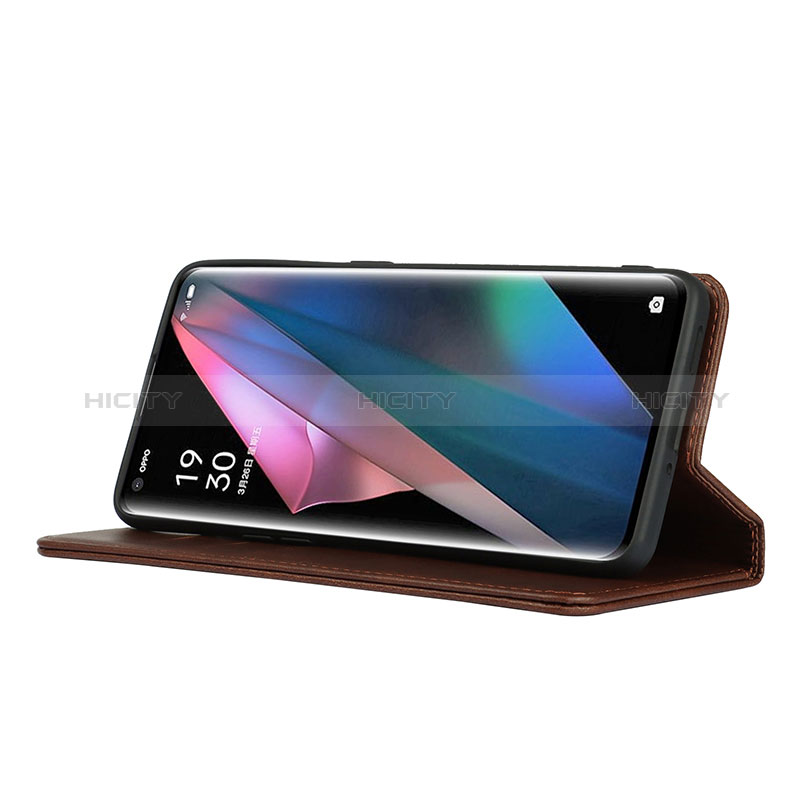 Coque Portefeuille Livre Cuir Etui Clapet D04T pour Oppo Find X3 5G Plus