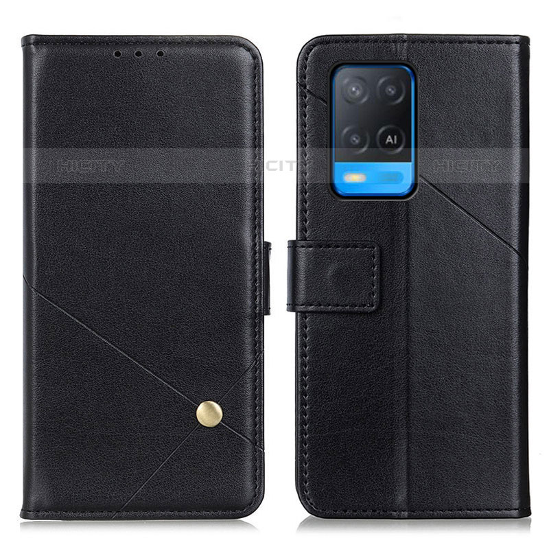 Coque Portefeuille Livre Cuir Etui Clapet D04Y pour Oppo A54 4G Noir Plus