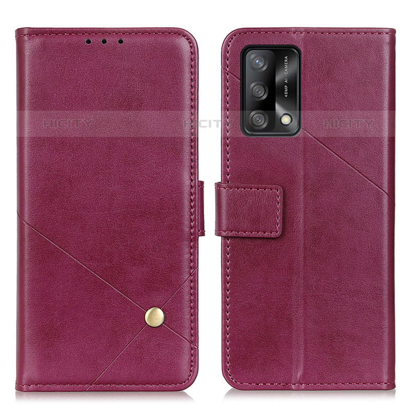 Coque Portefeuille Livre Cuir Etui Clapet D04Y pour Oppo A74 4G Violet Plus