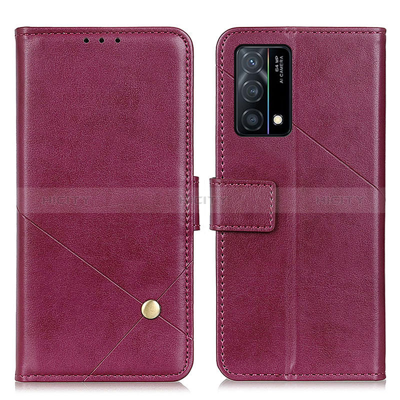 Coque Portefeuille Livre Cuir Etui Clapet D04Y pour Oppo K9 5G Violet Plus