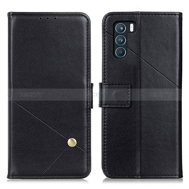 Coque Portefeuille Livre Cuir Etui Clapet D04Y pour Oppo K9 Pro 5G Noir Plus