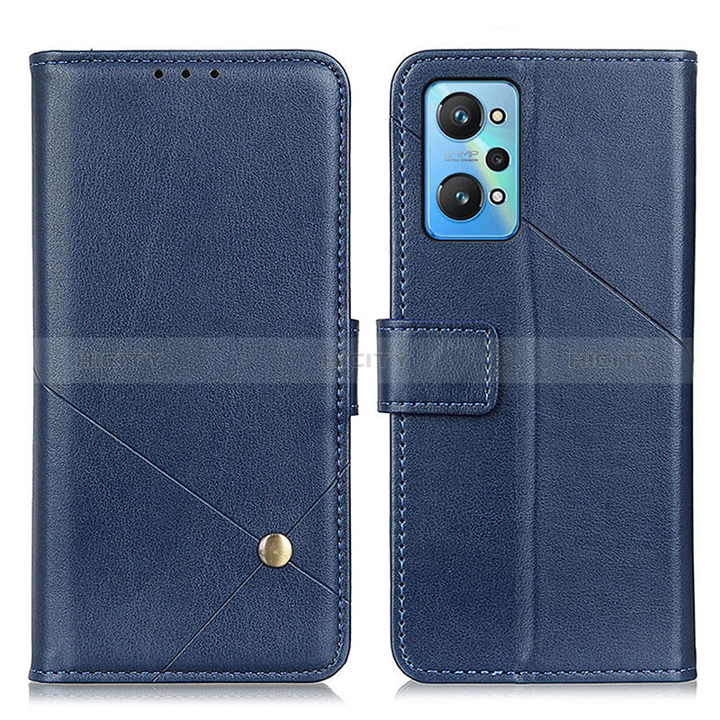 Coque Portefeuille Livre Cuir Etui Clapet D04Y pour Realme GT Neo2 5G Bleu Plus