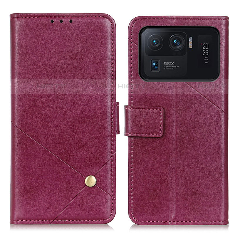 Coque Portefeuille Livre Cuir Etui Clapet D04Y pour Xiaomi Mi 11 Ultra 5G Violet Plus