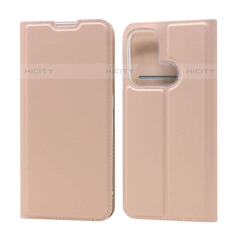 Coque Portefeuille Livre Cuir Etui Clapet D05T pour Oppo Reno5 A Or Rose Plus