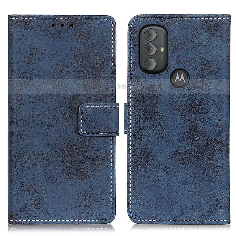 Coque Portefeuille Livre Cuir Etui Clapet D05Y pour Motorola Moto G Play Gen 2 Bleu Plus