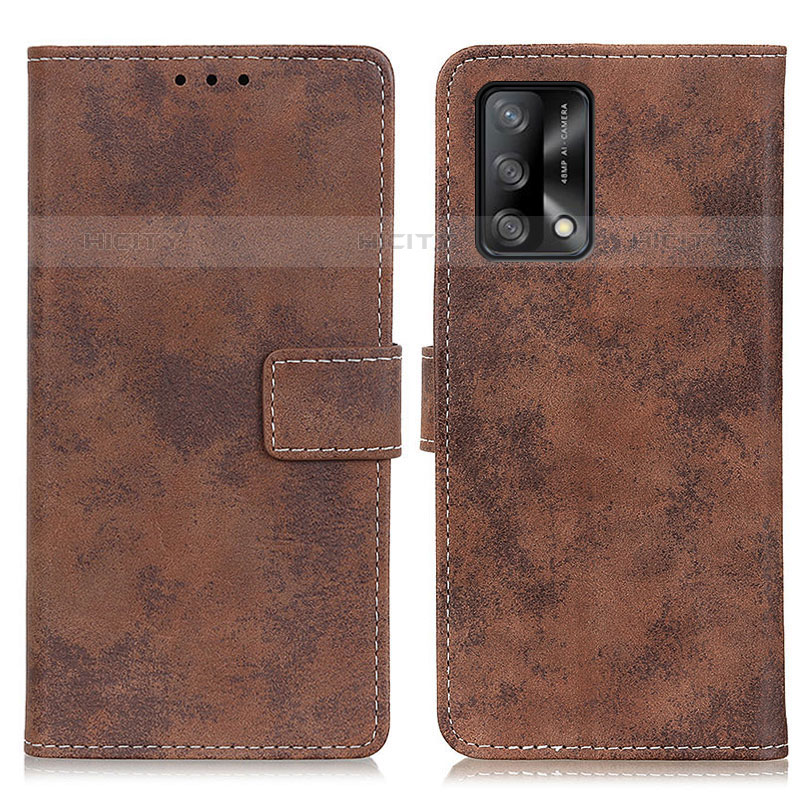 Coque Portefeuille Livre Cuir Etui Clapet D05Y pour Oppo Reno6 Lite Marron Plus