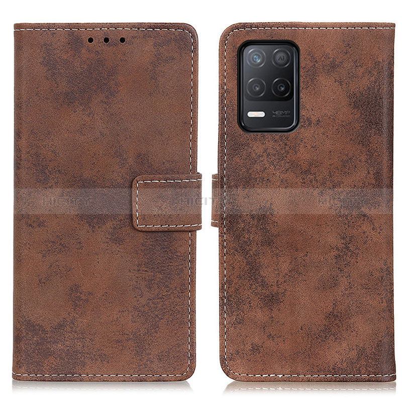 Coque Portefeuille Livre Cuir Etui Clapet D05Y pour Realme Narzo 30 5G Marron Plus