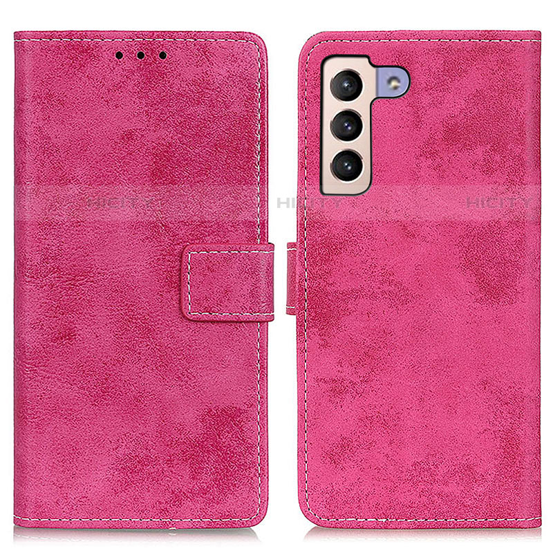 Coque Portefeuille Livre Cuir Etui Clapet D05Y pour Samsung Galaxy S22 Plus 5G Rose Rouge Plus