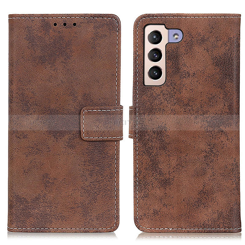 Coque Portefeuille Livre Cuir Etui Clapet D05Y pour Samsung Galaxy S24 5G Marron Plus