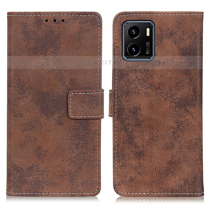 Coque Portefeuille Livre Cuir Etui Clapet D05Y pour Vivo iQOO U5x Marron Plus