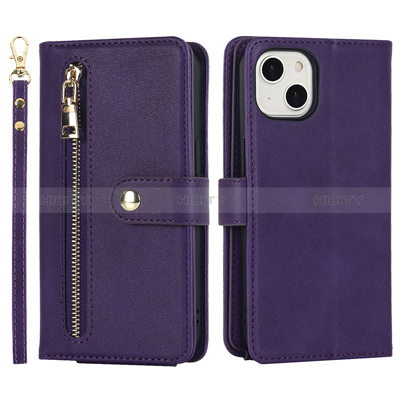 Coque Portefeuille Livre Cuir Etui Clapet D06T pour Apple iPhone 13 Plus