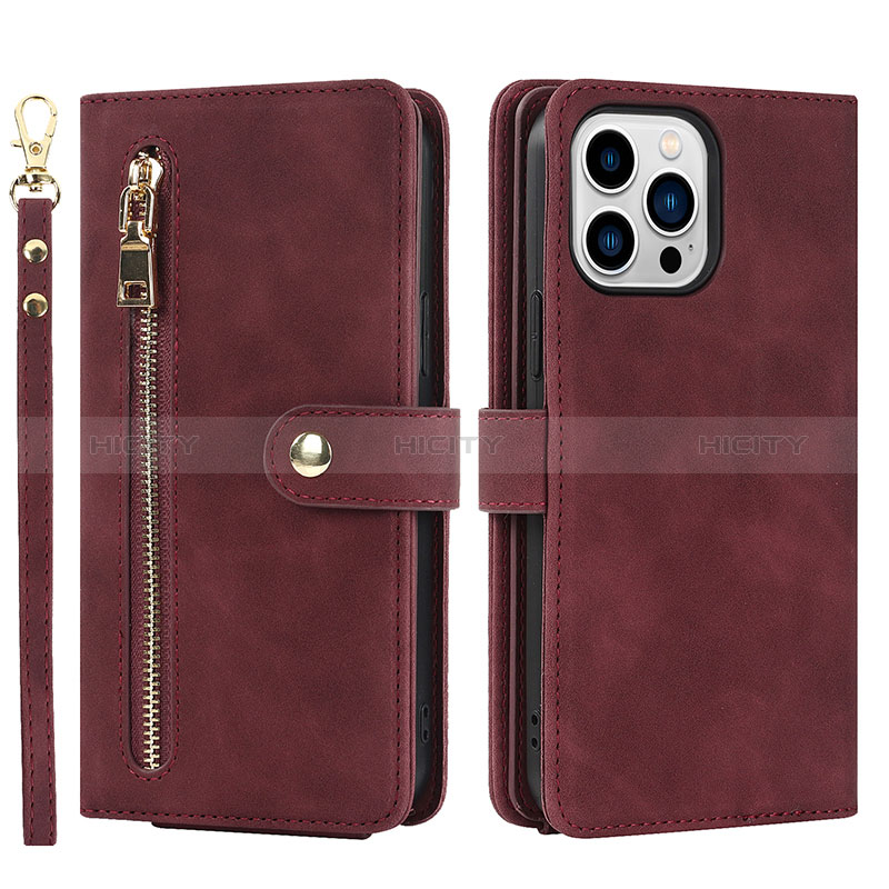 Coque Portefeuille Livre Cuir Etui Clapet D06T pour Apple iPhone 13 Pro Plus