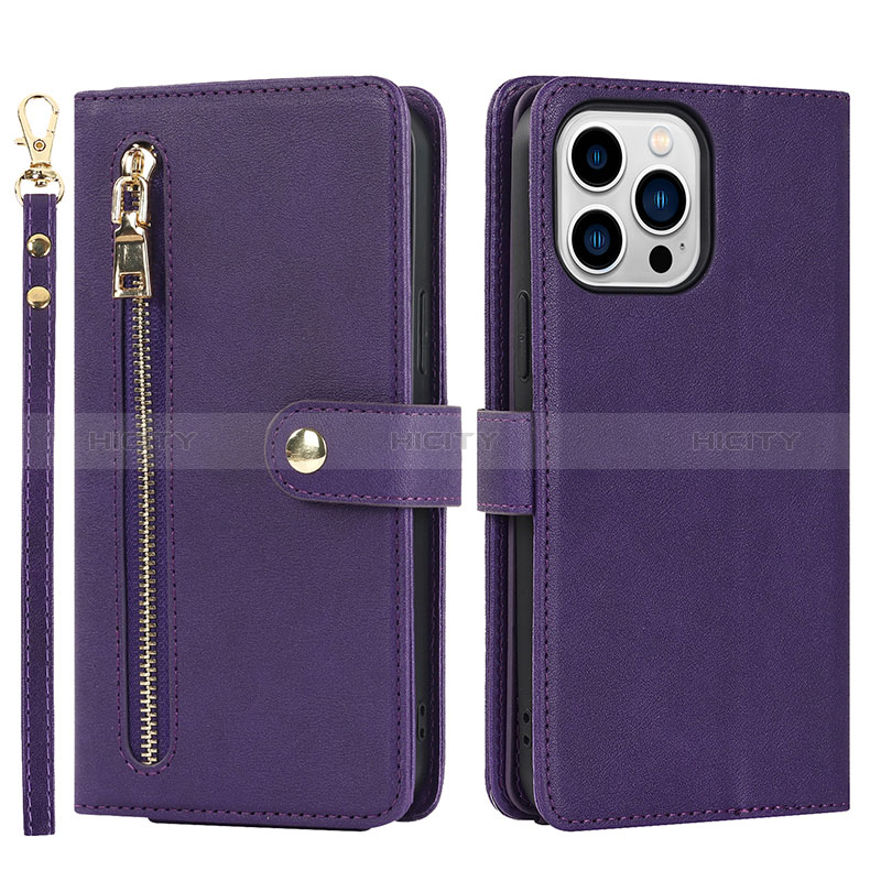 Coque Portefeuille Livre Cuir Etui Clapet D06T pour Apple iPhone 13 Pro Plus