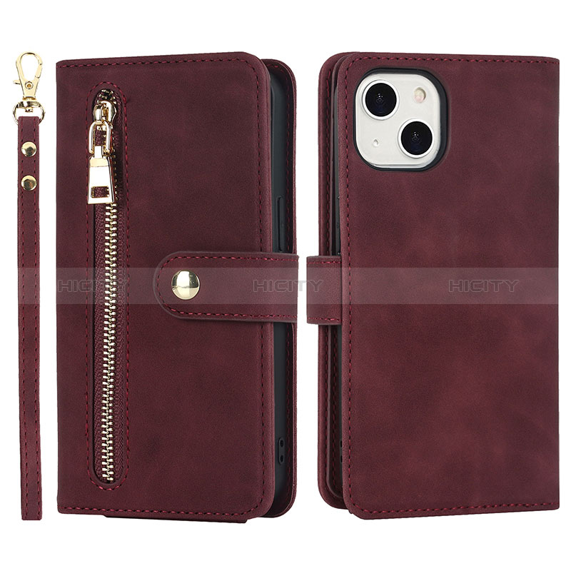 Coque Portefeuille Livre Cuir Etui Clapet D06T pour Apple iPhone 14 Plus Plus