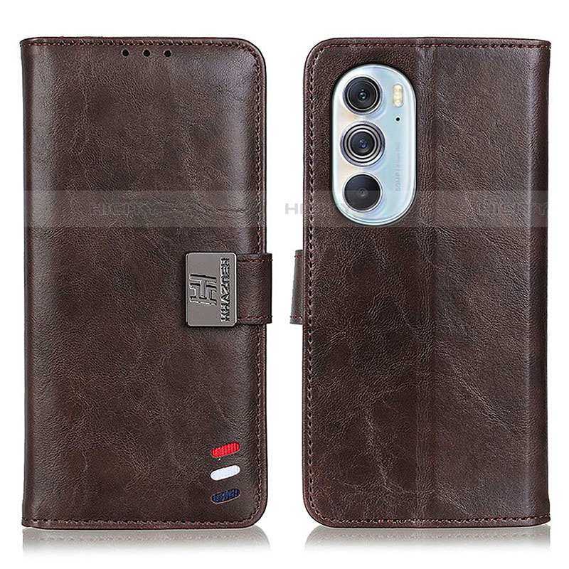 Coque Portefeuille Livre Cuir Etui Clapet D06Y pour Motorola Moto Edge Plus (2022) 5G Marron Plus