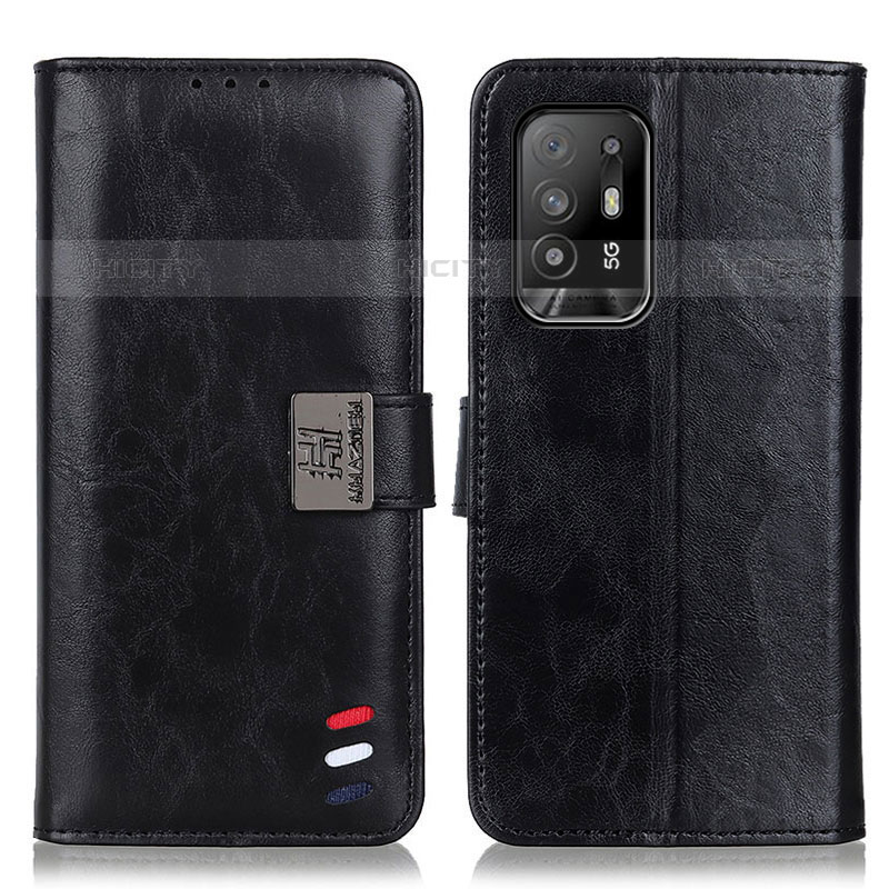 Coque Portefeuille Livre Cuir Etui Clapet D06Y pour Oppo A94 5G Noir Plus