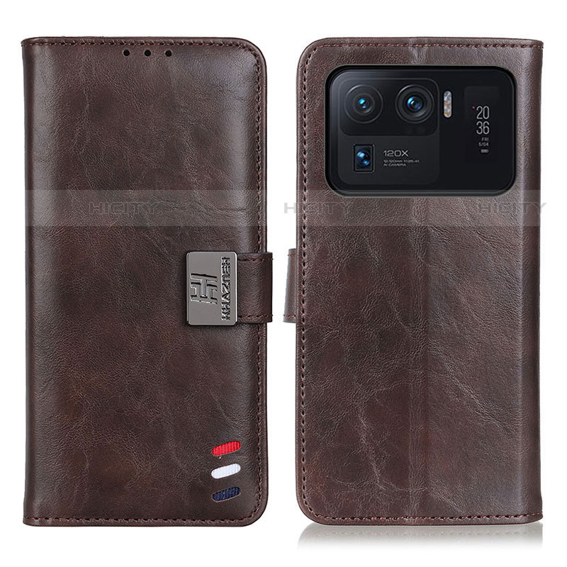 Coque Portefeuille Livre Cuir Etui Clapet D06Y pour Xiaomi Mi 11 Ultra 5G Marron Plus