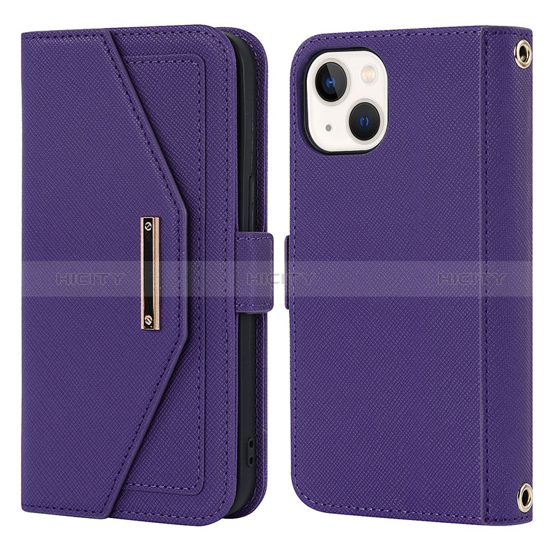 Coque Portefeuille Livre Cuir Etui Clapet D07T pour Apple iPhone 13 Plus