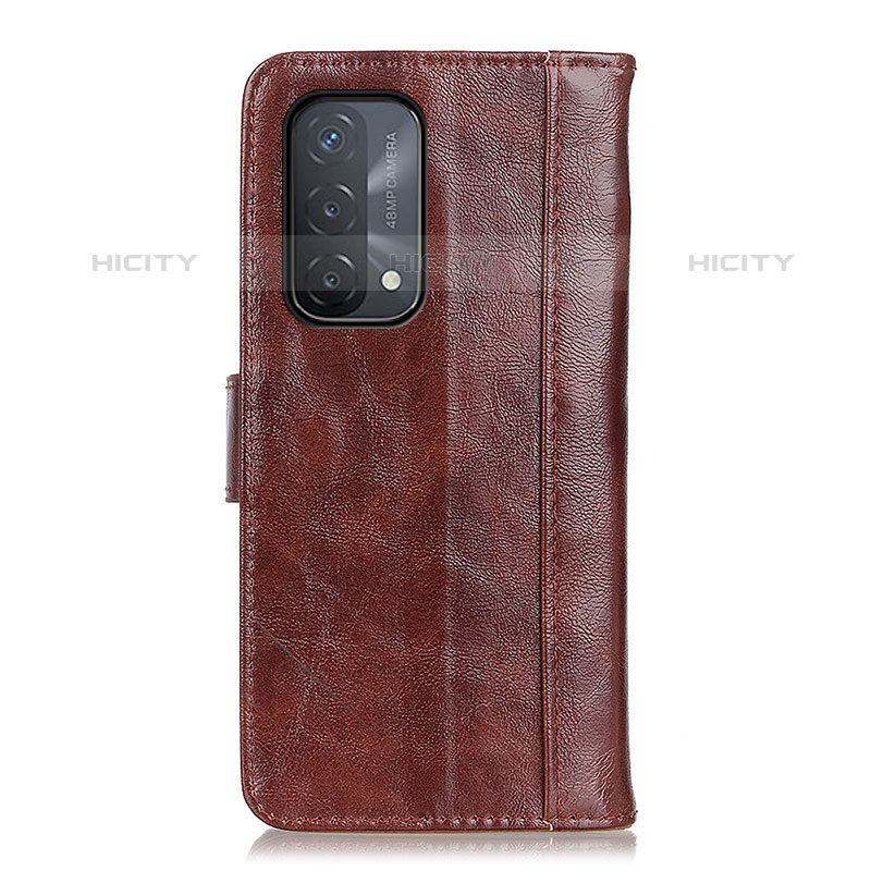 Coque Portefeuille Livre Cuir Etui Clapet D07Y pour OnePlus Nord N200 5G Marron Plus