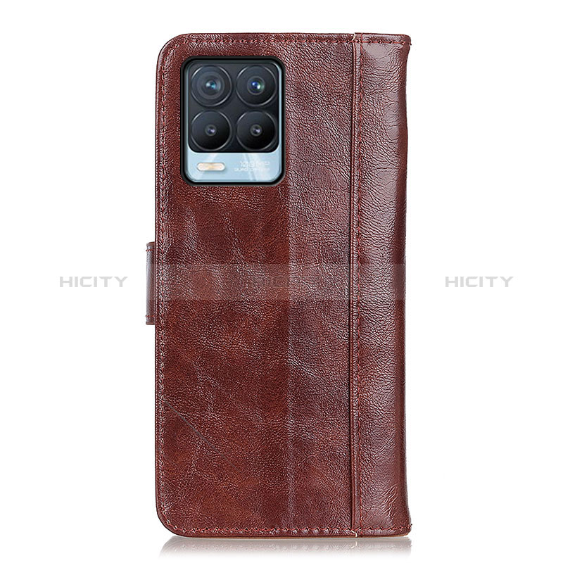 Coque Portefeuille Livre Cuir Etui Clapet D07Y pour Realme 8 4G Marron Plus