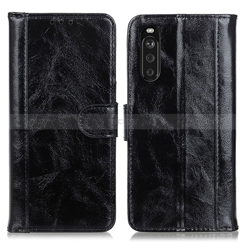 Coque Portefeuille Livre Cuir Etui Clapet D07Y pour Sony Xperia 10 III SO-52B Noir Plus