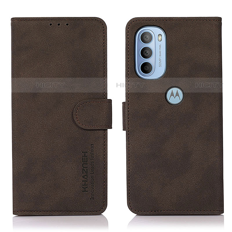 Coque Portefeuille Livre Cuir Etui Clapet D08Y pour Motorola Moto G41 Marron Plus