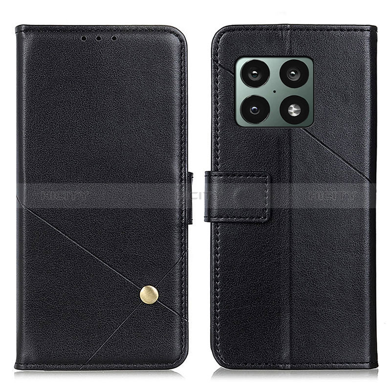 Coque Portefeuille Livre Cuir Etui Clapet D08Y pour OnePlus 10 Pro 5G Noir Plus