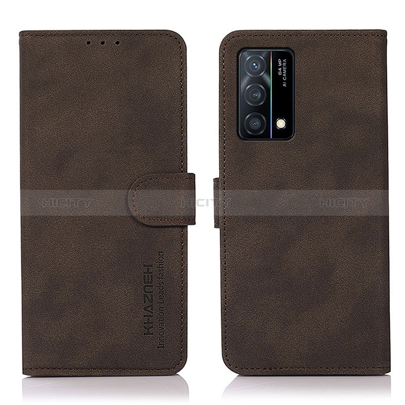 Coque Portefeuille Livre Cuir Etui Clapet D08Y pour Oppo K9 5G Marron Plus