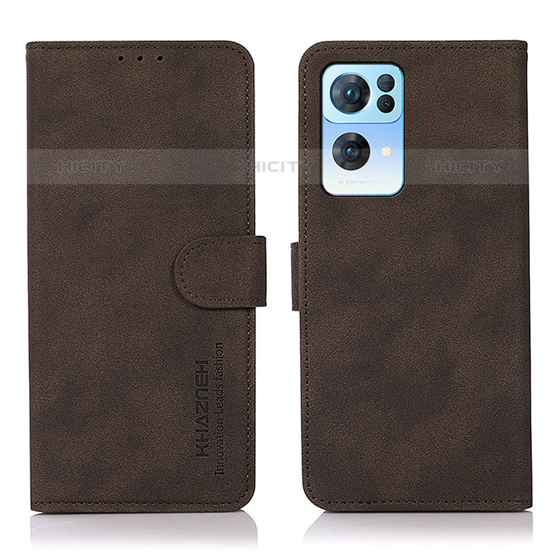 Coque Portefeuille Livre Cuir Etui Clapet D08Y pour Oppo Reno7 Pro 5G Marron Plus