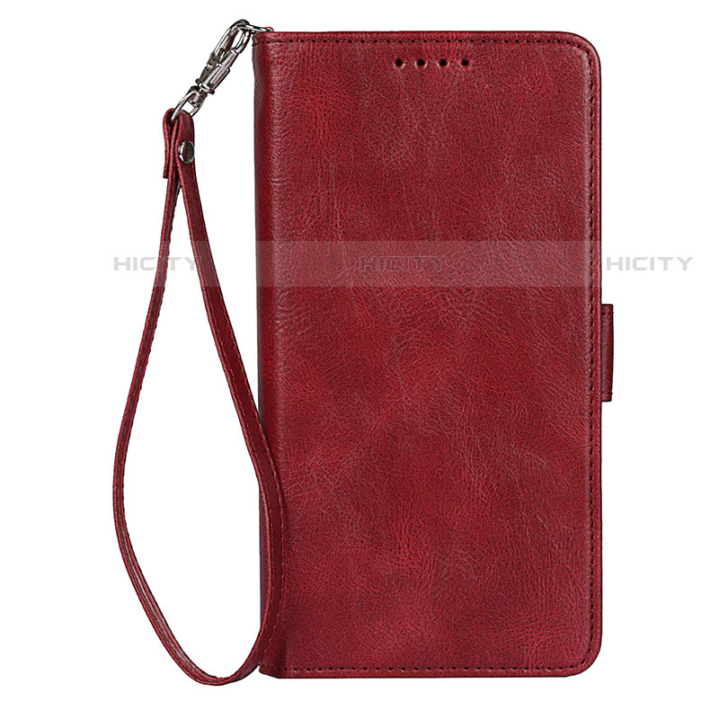 Coque Portefeuille Livre Cuir Etui Clapet D09T pour Samsung Galaxy S21 Plus 5G Rouge Plus