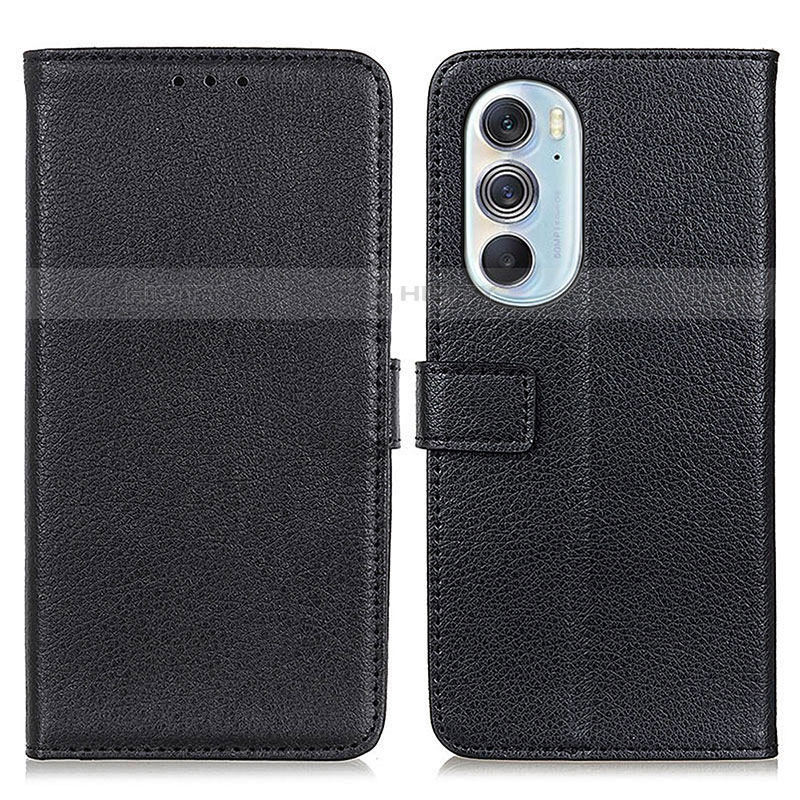 Coque Portefeuille Livre Cuir Etui Clapet D09Y pour Motorola Moto Edge Plus (2022) 5G Noir Plus