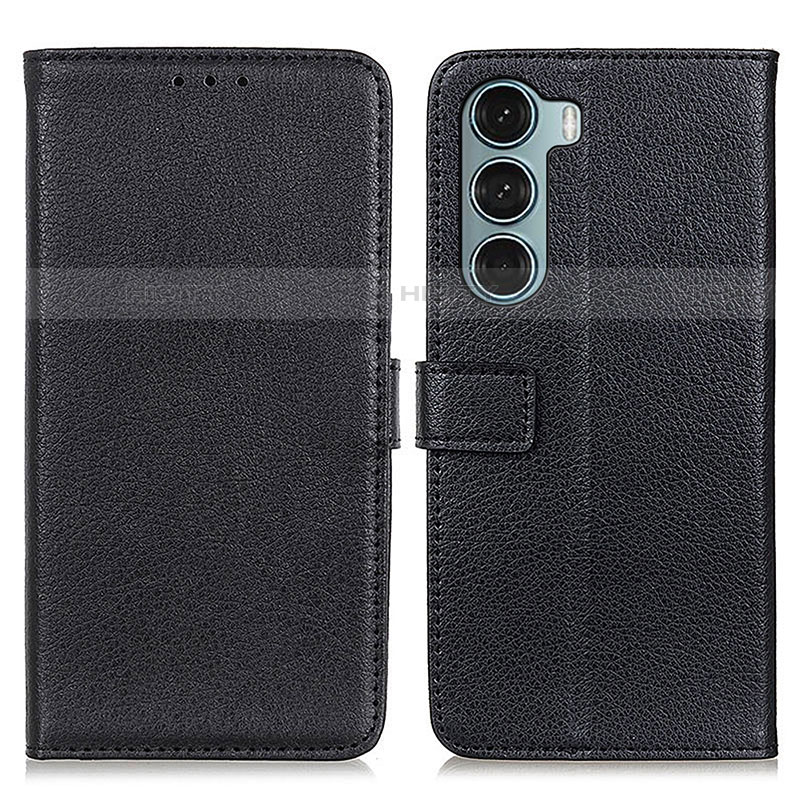 Coque Portefeuille Livre Cuir Etui Clapet D09Y pour Motorola Moto Edge S30 5G Noir Plus