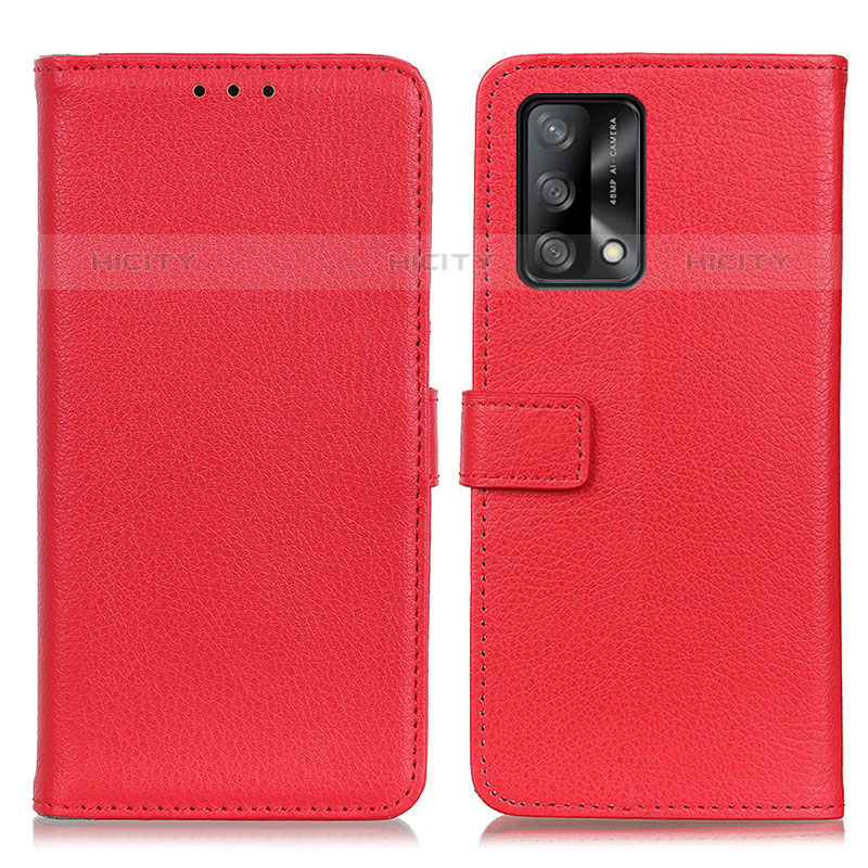 Coque Portefeuille Livre Cuir Etui Clapet D09Y pour Oppo A74 4G Rouge Plus