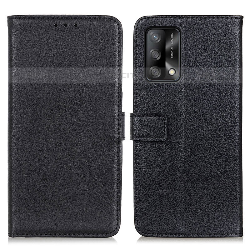 Coque Portefeuille Livre Cuir Etui Clapet D09Y pour Oppo Reno6 Lite Noir Plus