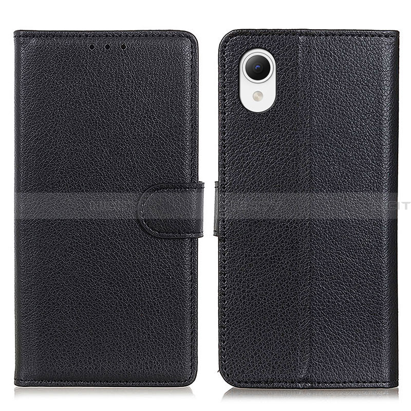 Coque Portefeuille Livre Cuir Etui Clapet D09Y pour Samsung Galaxy A23s Noir Plus