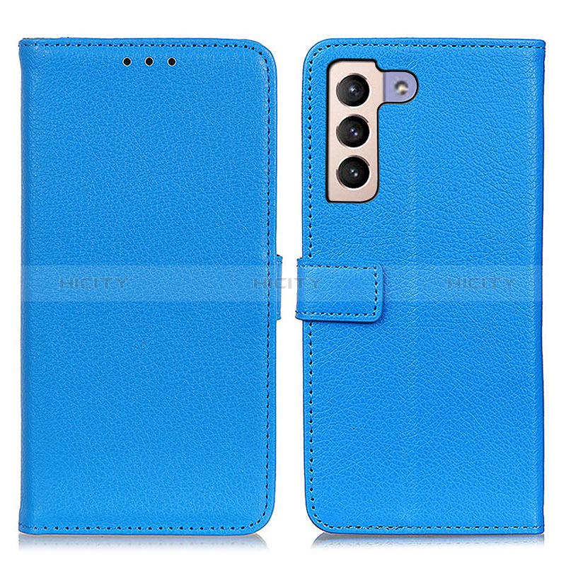 Coque Portefeuille Livre Cuir Etui Clapet D09Y pour Samsung Galaxy S24 Plus 5G Bleu Ciel Plus