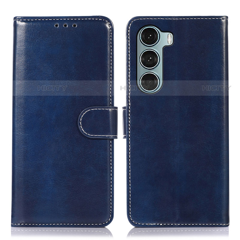 Coque Portefeuille Livre Cuir Etui Clapet D10Y pour Motorola Moto G200 5G Bleu Plus