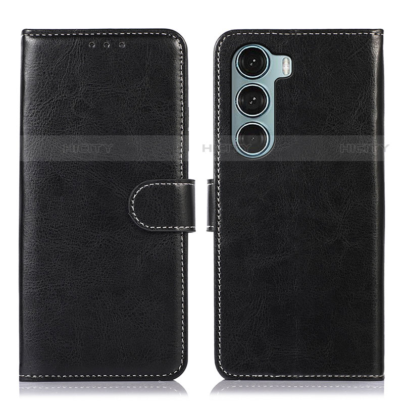 Coque Portefeuille Livre Cuir Etui Clapet D10Y pour Motorola Moto G200 5G Noir Plus