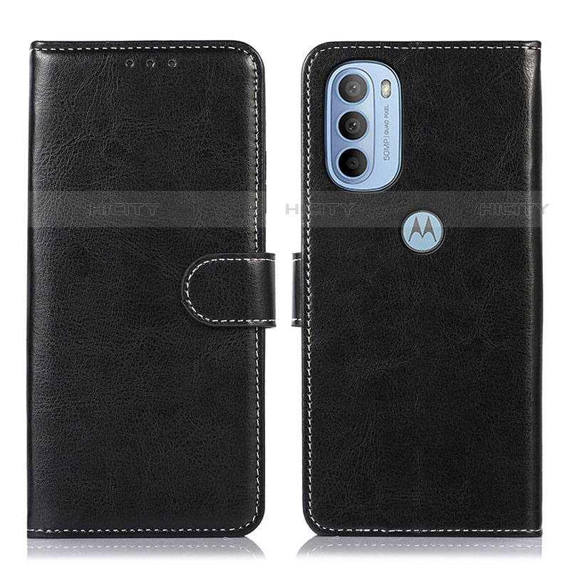 Coque Portefeuille Livre Cuir Etui Clapet D10Y pour Motorola Moto G41 Noir Plus