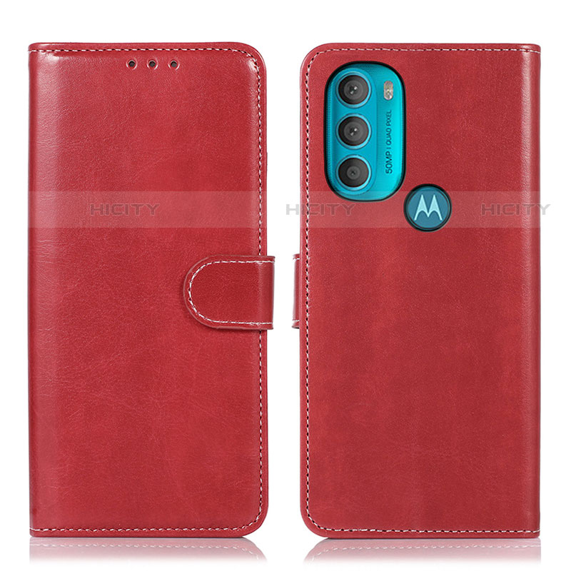 Coque Portefeuille Livre Cuir Etui Clapet D10Y pour Motorola Moto G71 5G Rouge Plus