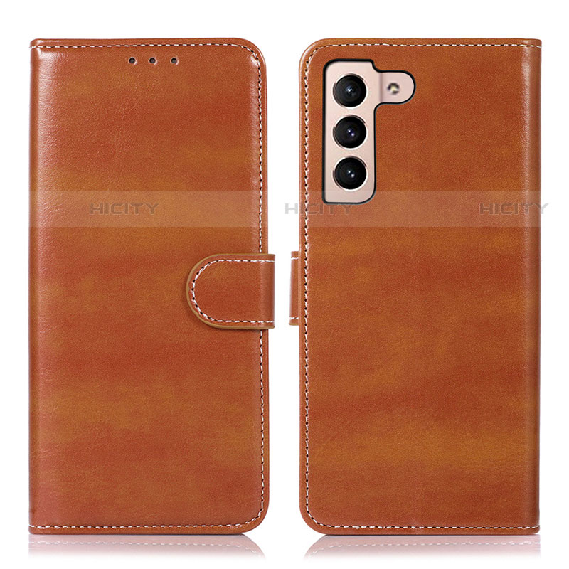 Coque Portefeuille Livre Cuir Etui Clapet D10Y pour Samsung Galaxy S21 Plus 5G Marron Plus