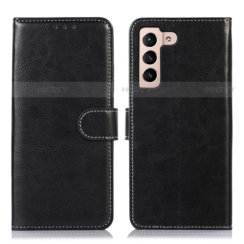 Coque Portefeuille Livre Cuir Etui Clapet D10Y pour Samsung Galaxy S21 Plus 5G Noir Plus