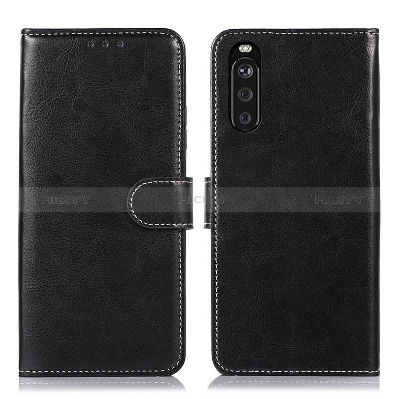 Coque Portefeuille Livre Cuir Etui Clapet D10Y pour Sony Xperia 10 III Lite Noir Plus