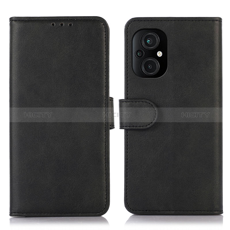 Coque Portefeuille Livre Cuir Etui Clapet D10Y pour Xiaomi Poco M5 4G Noir Plus