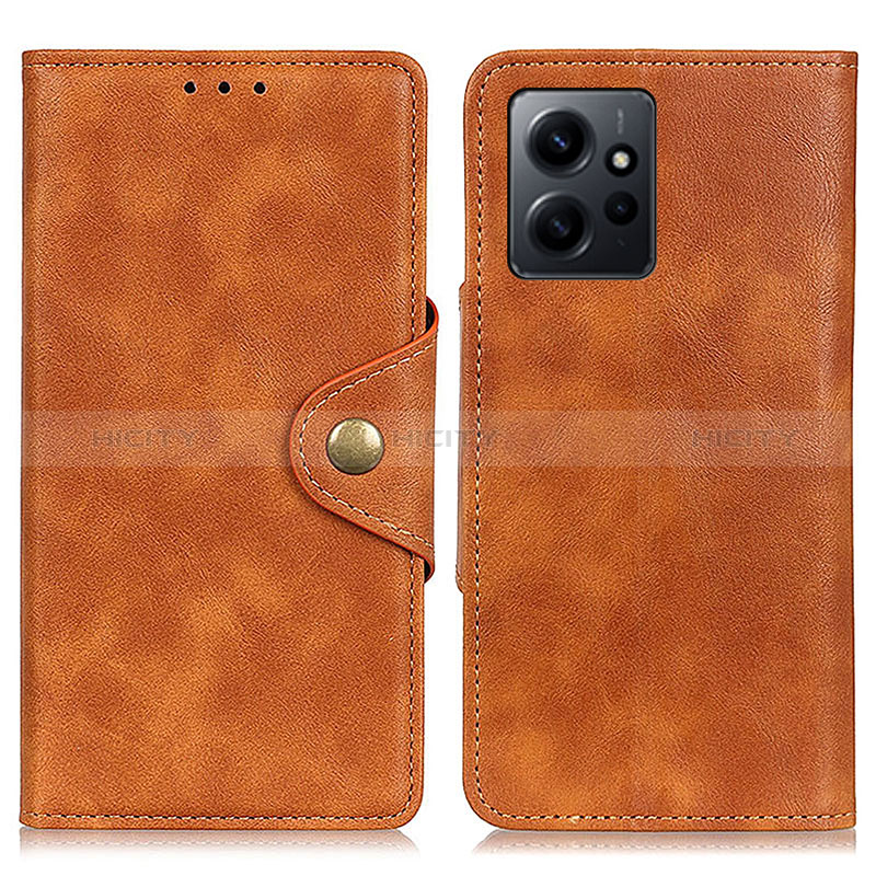 Coque Portefeuille Livre Cuir Etui Clapet D10Y pour Xiaomi Redmi Note 12 4G Marron Plus