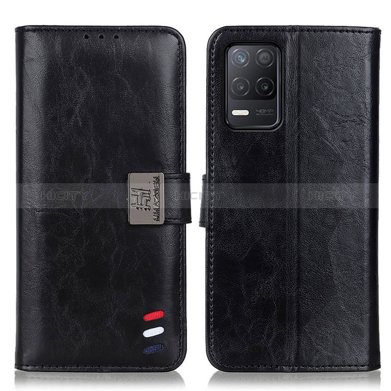 Coque Portefeuille Livre Cuir Etui Clapet D11Y pour Realme 8 5G Noir Plus