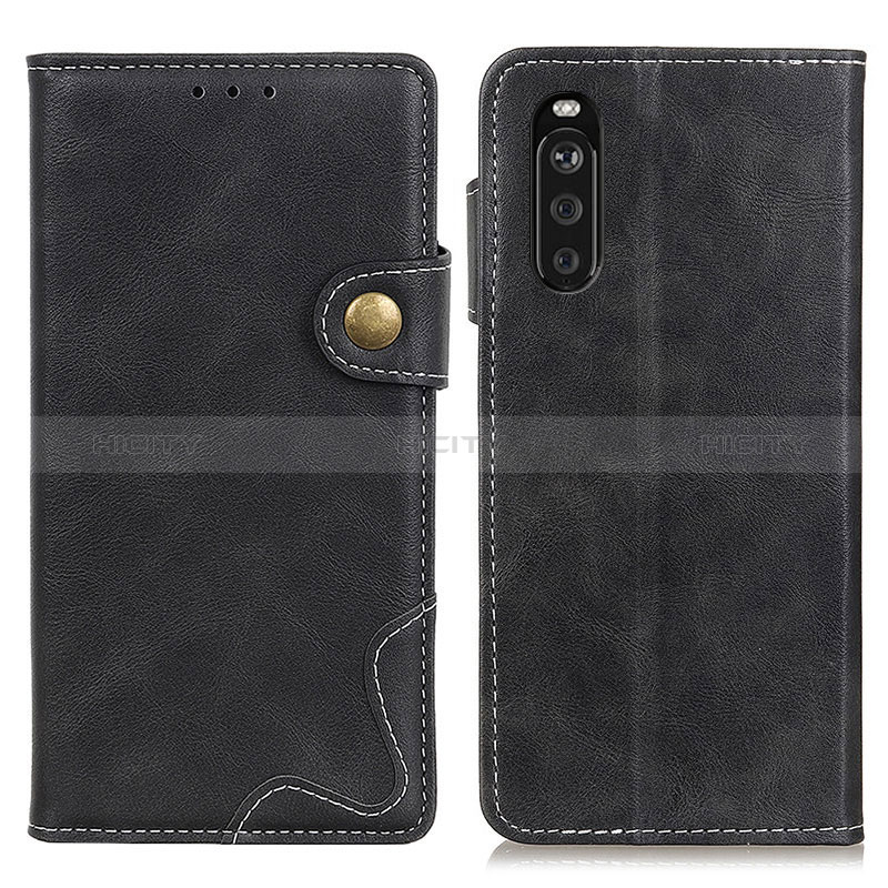 Coque Portefeuille Livre Cuir Etui Clapet D11Y pour Sony Xperia 10 III Noir Plus